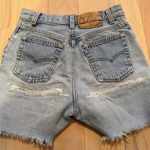 Vintage Light Blue Denim Levi’s Women Shorts